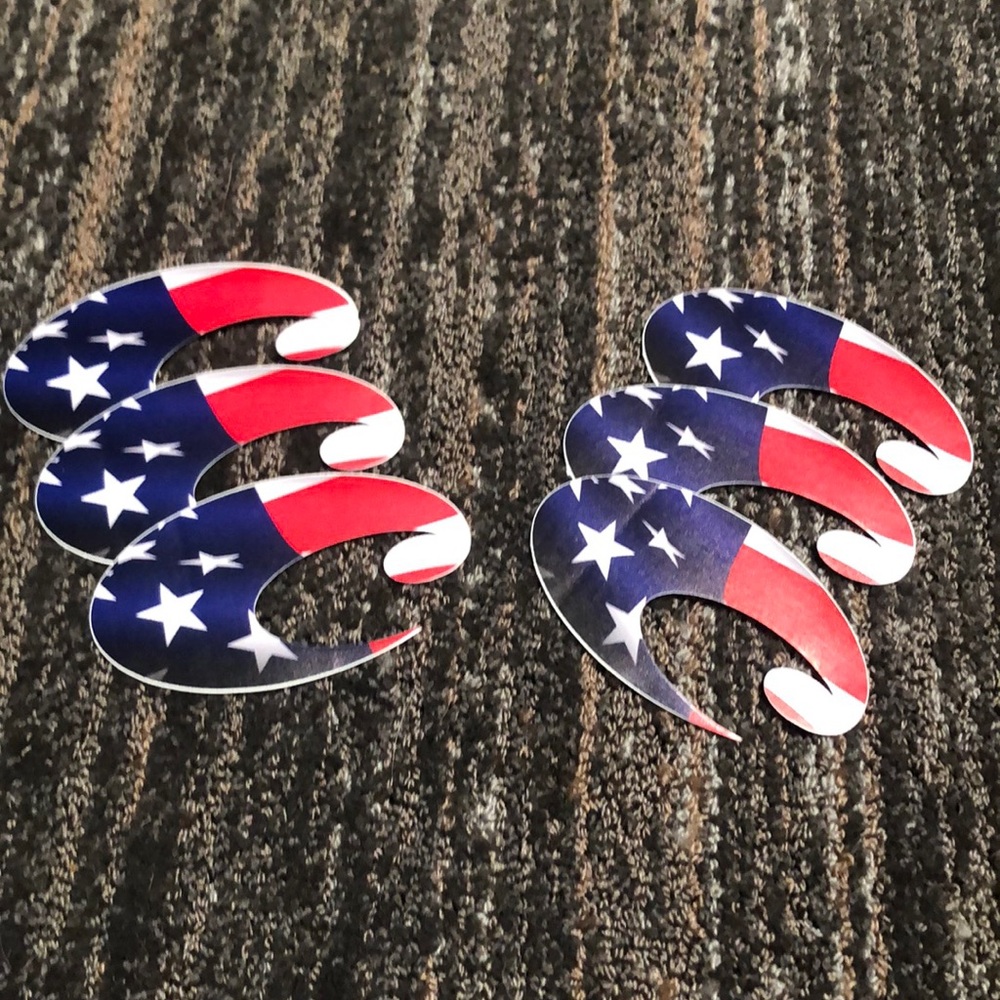 Costa USA Flag decals